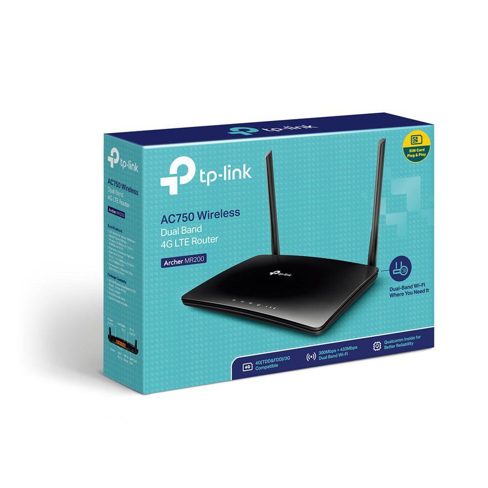 TP-LINK ARCHER MR200 AC750 DUAL BAND 4G LTE ROUTER